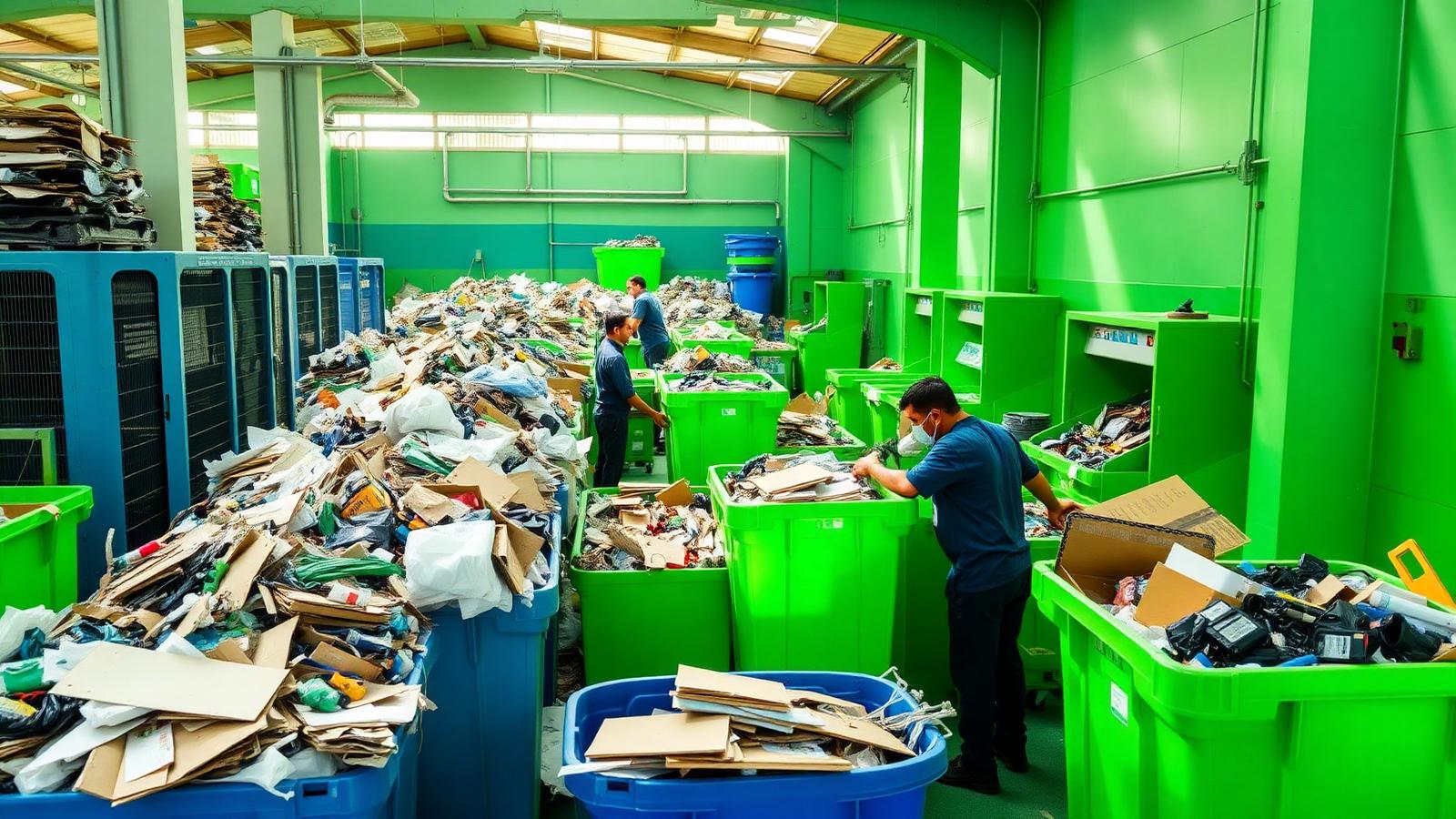 Operação de reciclagem no Rio de Janeiro
